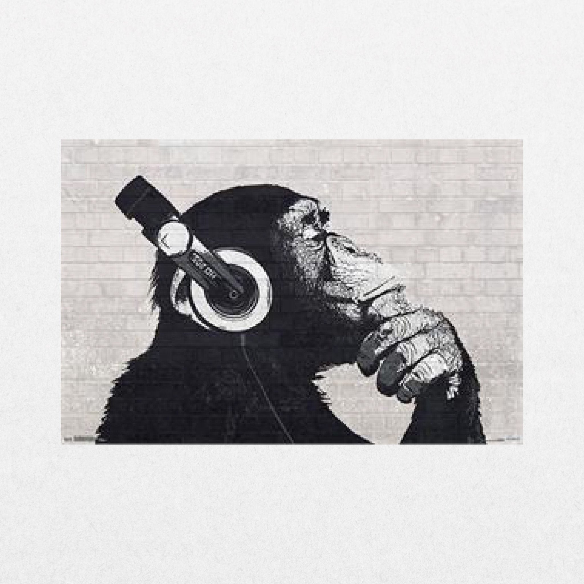 Monkey - Chimp with Headphones - El Cartel