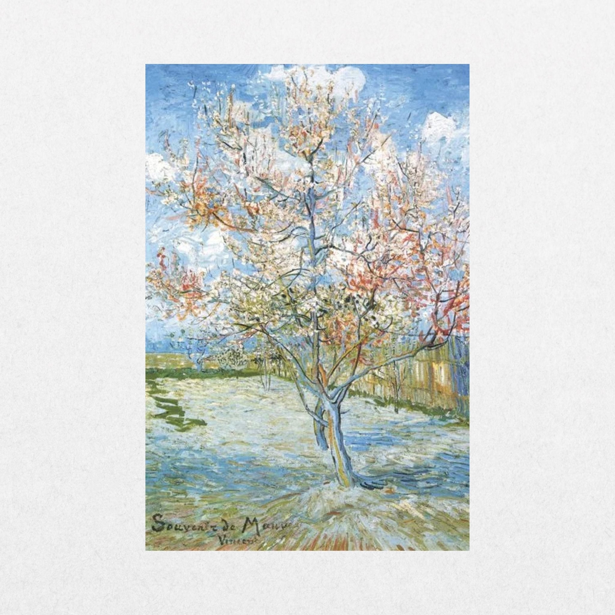 Vincent Van Gogh - Flowering Peach Trees - El Cartel
