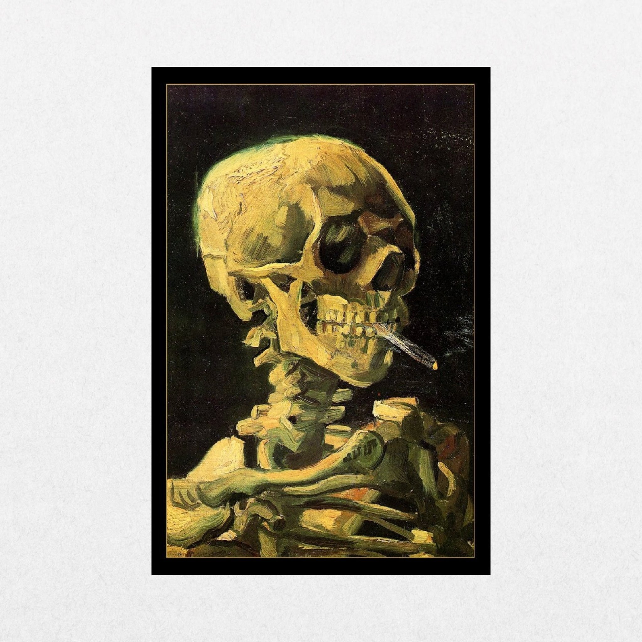 Vincent Van Gogh - Head of a Skeleton with a Burning Cigarette 1886 - El Cartel