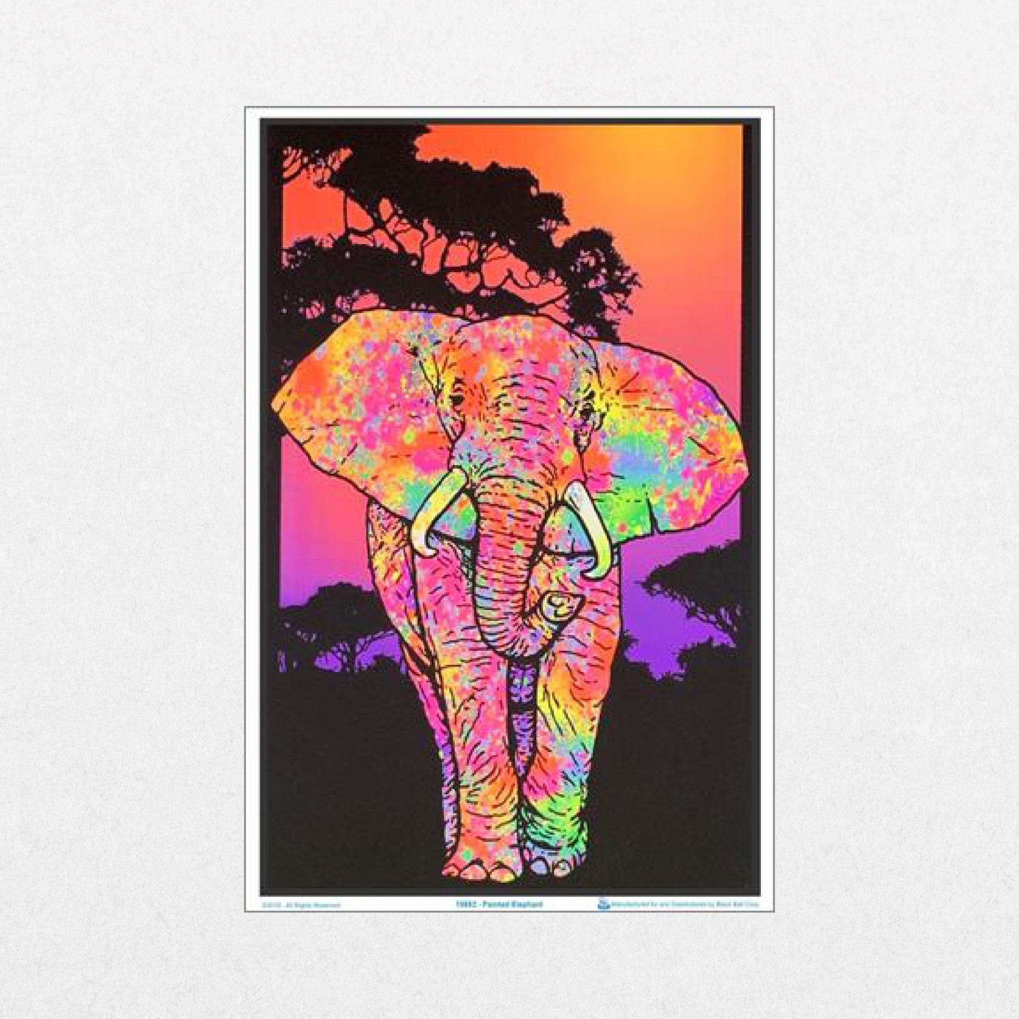 Painted Elephant - Blacklight - El Cartel