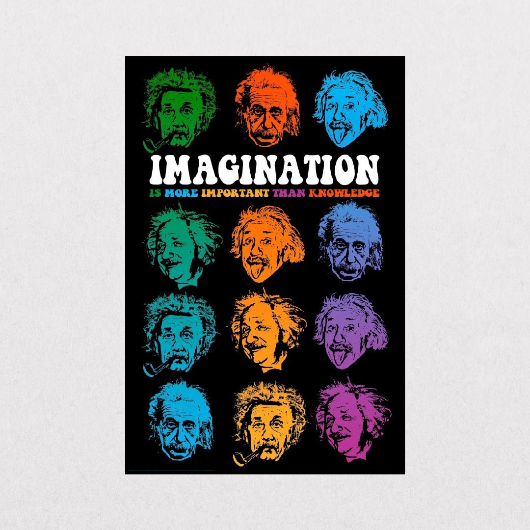 Albert Einstein - Faces Of Imagination - el cartel