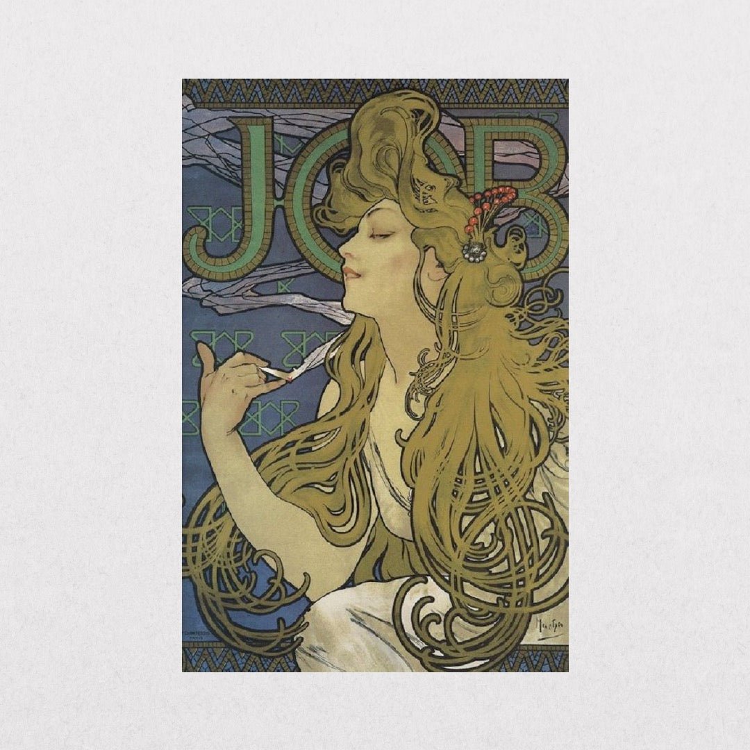 Alphonse Mucha - Job Cigarette Papers Vintage - el cartel
