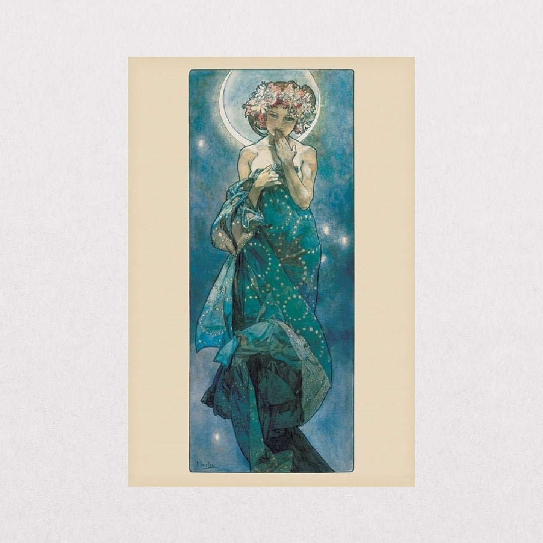 Alphonse Mucha - The Moon - el cartel