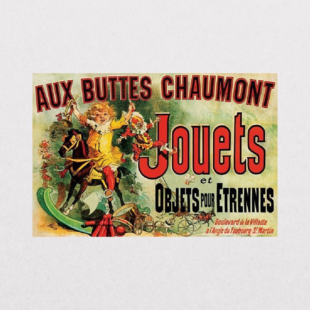 AuxButtesChaumont - Jouets - el cartel