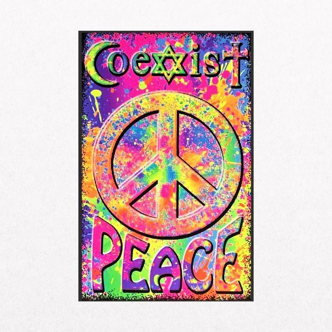Coexist - PeaceBlacklight - el cartel