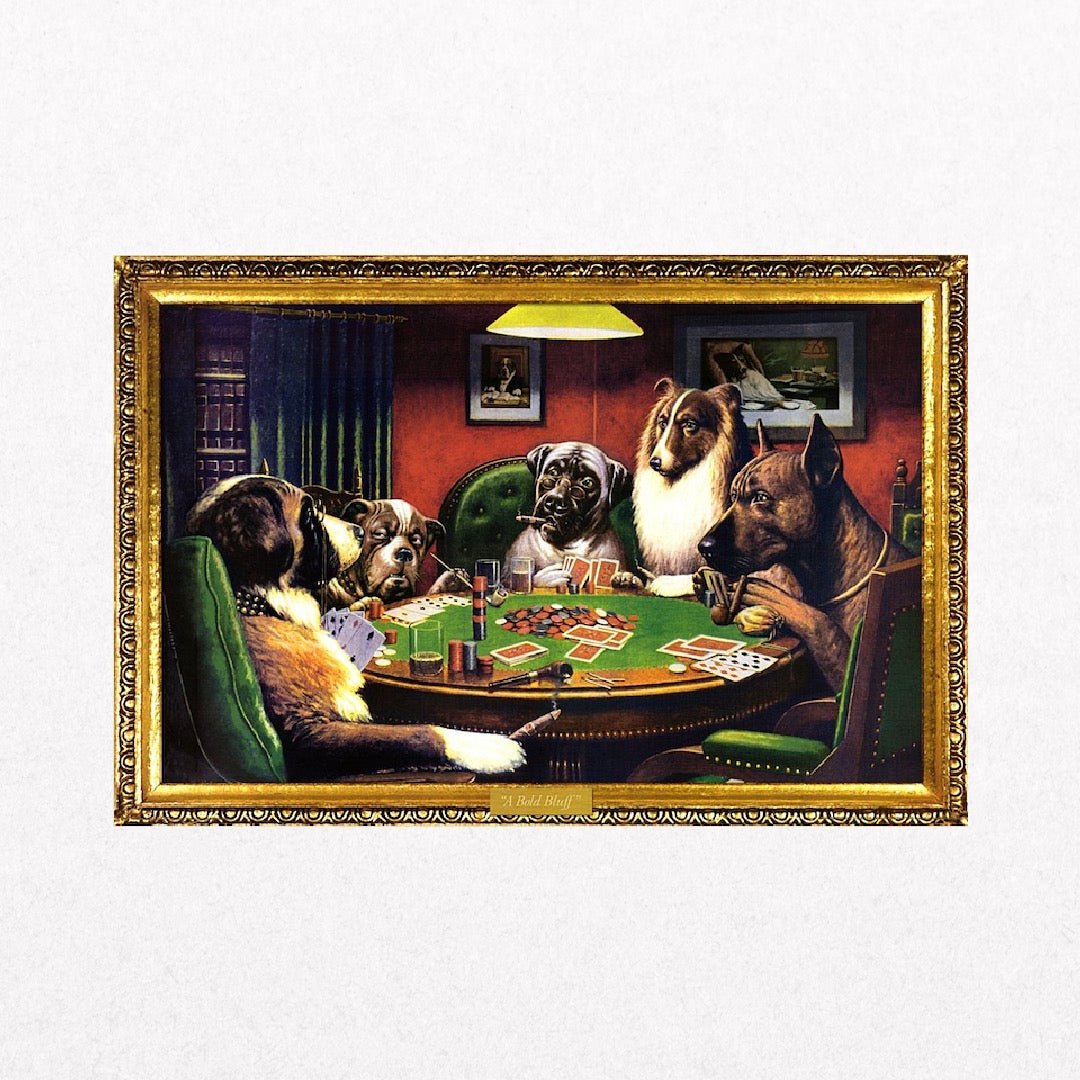 Dogs Playing Poker - Cassius Marcellus Coolidge - el cartel