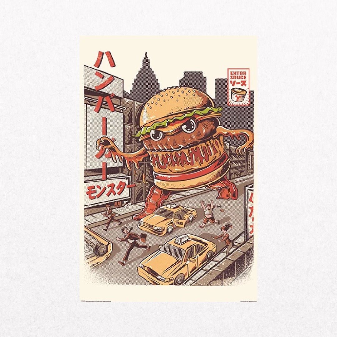 Illustrata - Burgerzilla - el cartel