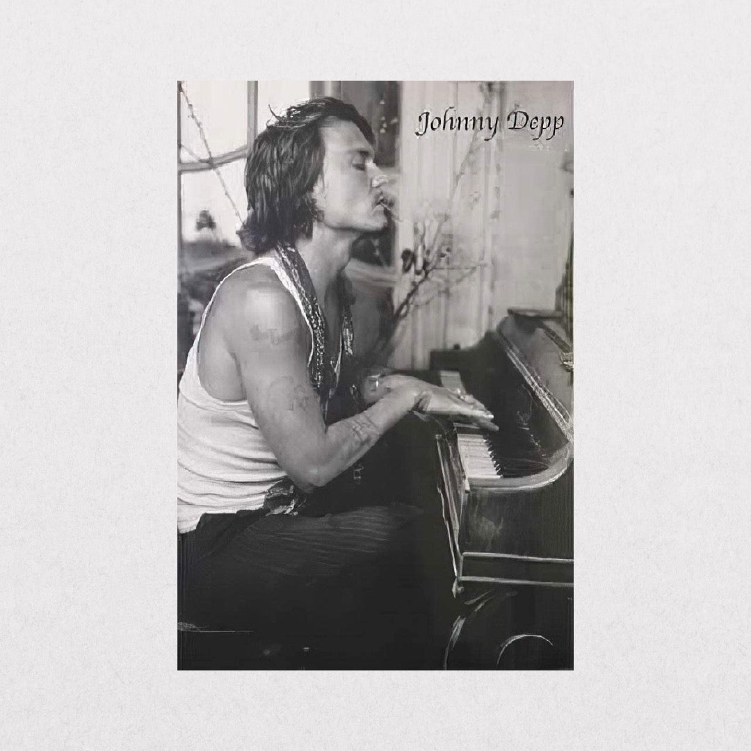 Johnny Depp - Playing Piano