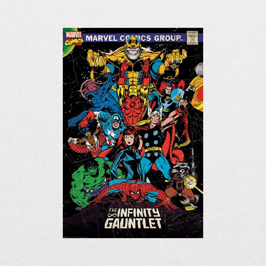 MarvelRetro - InfinityGauntlet - el cartel