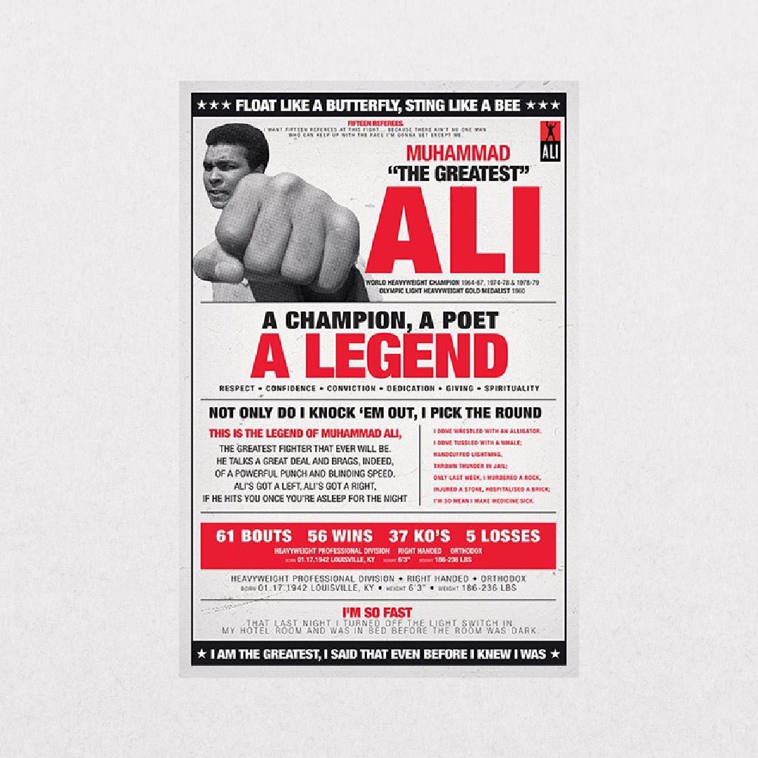Muhammad Ali - Vintage Quotes - el cartel