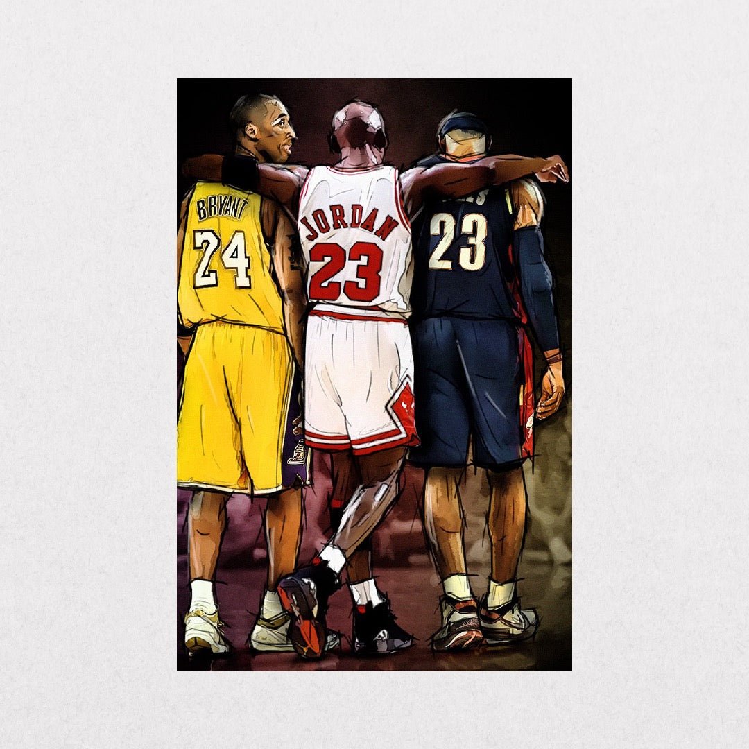 NBA - Kobe Jordan Lebron - el cartel