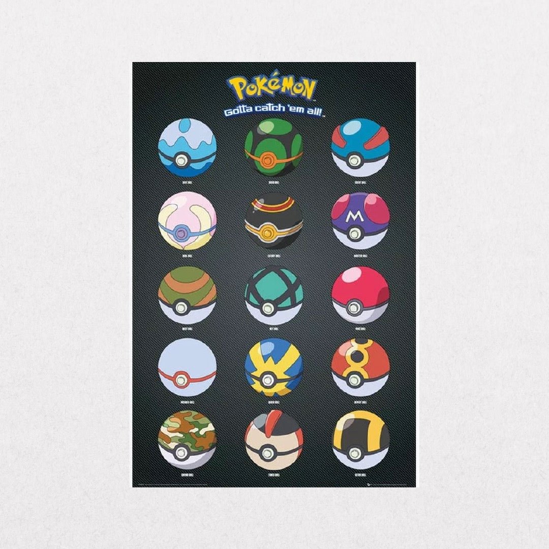 Pokemon - Pokeballs - el cartel
