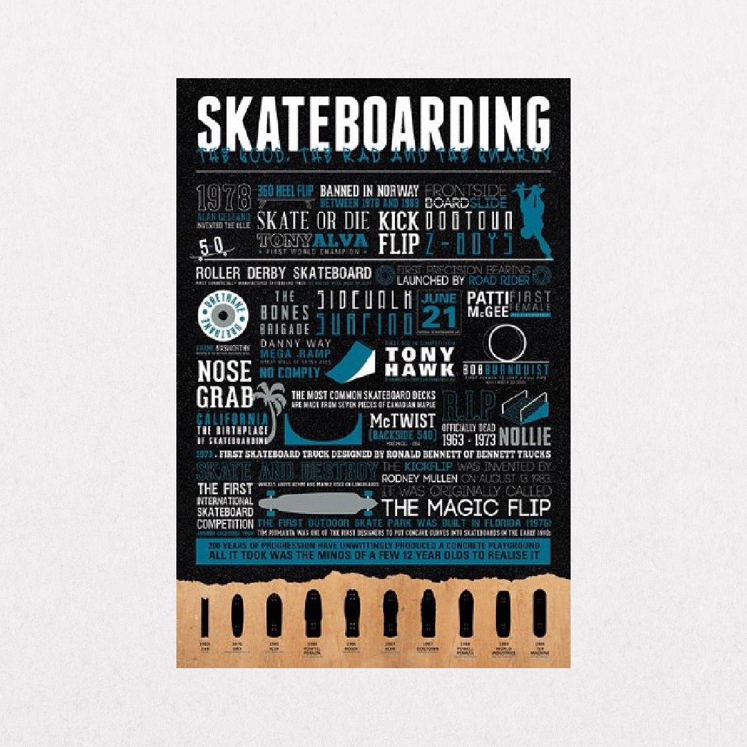 Skateboarding - Infographic - el cartel