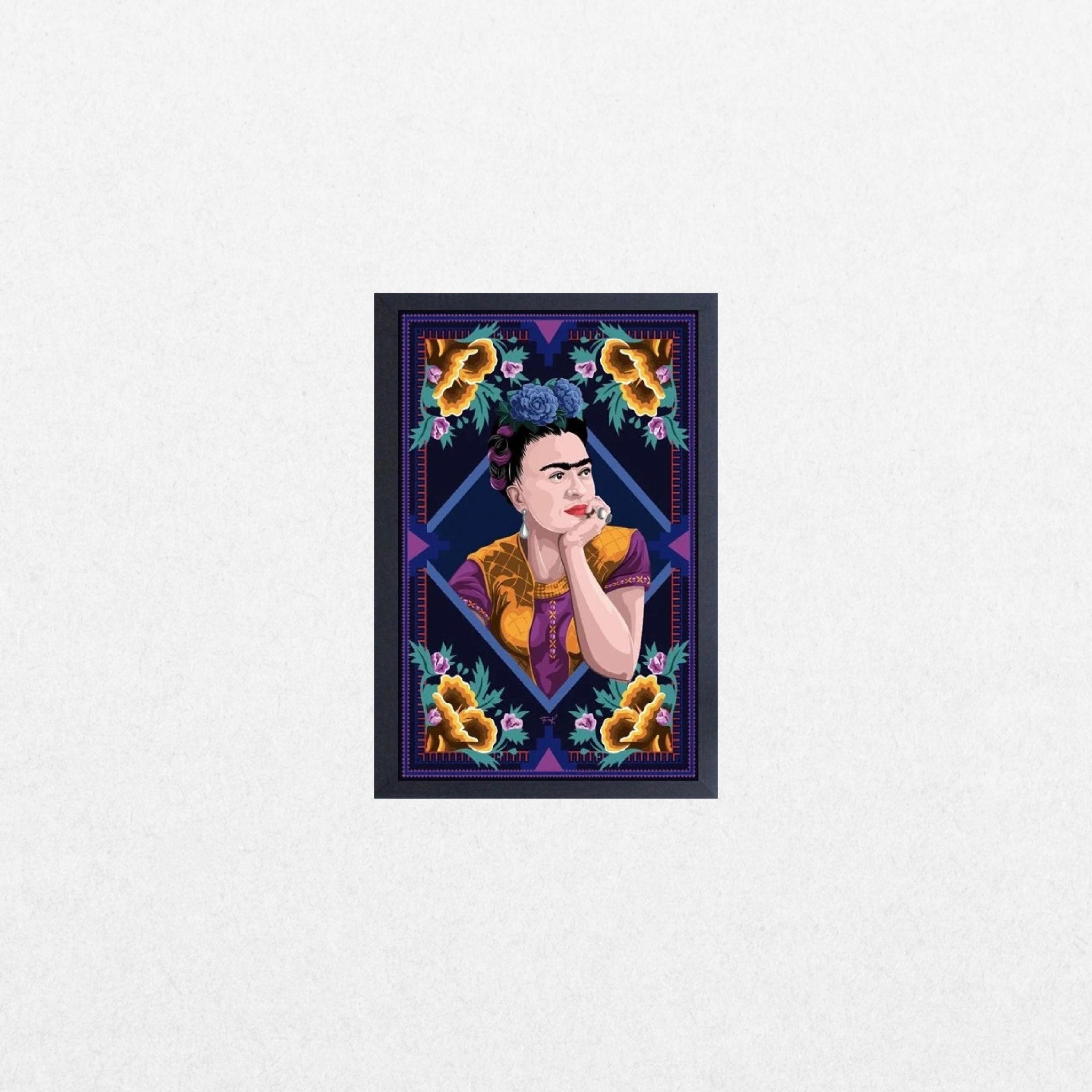 Frida Kahlo - Flower Corners - El Cartel