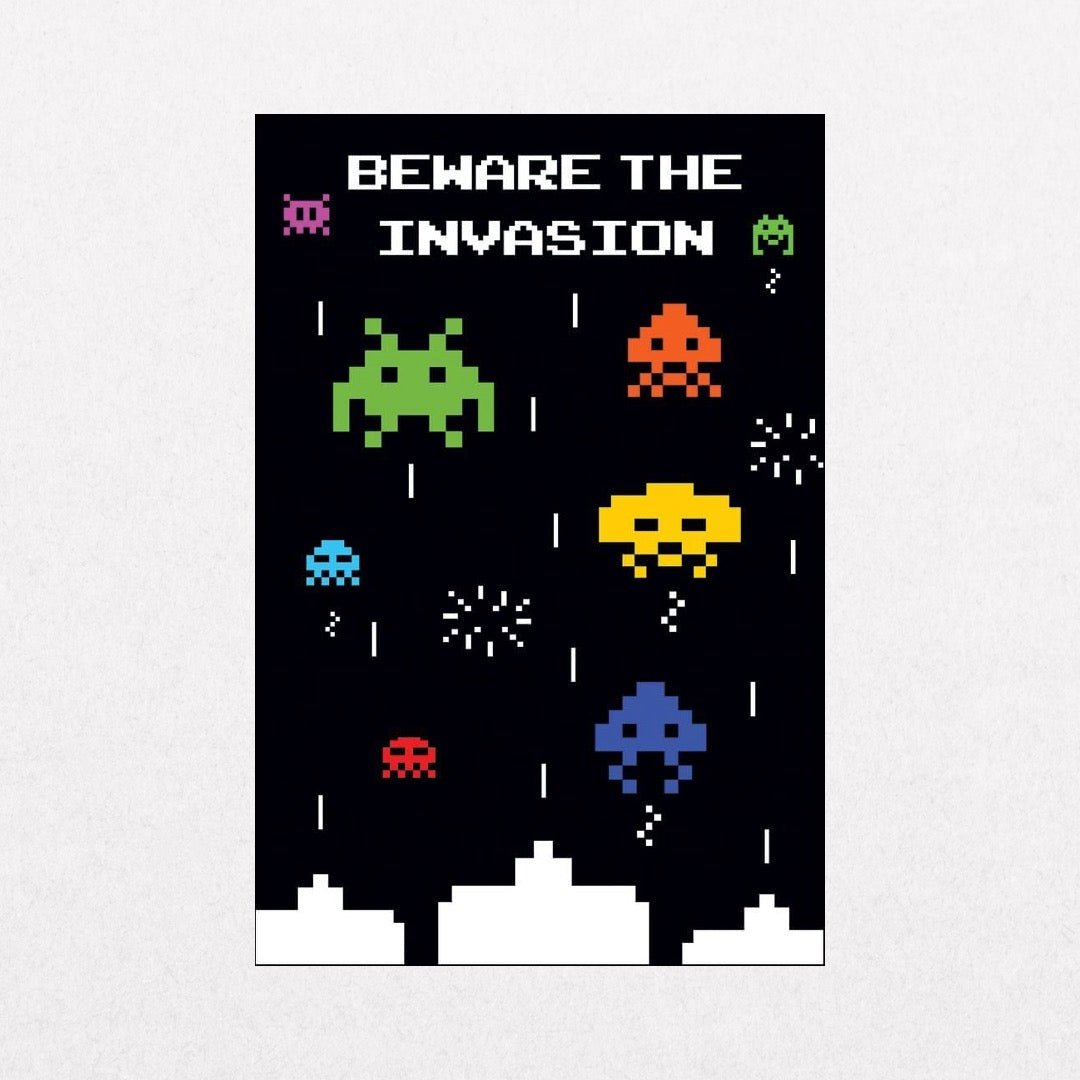 SpaceInvaders - BewaretheInvasion - el cartel