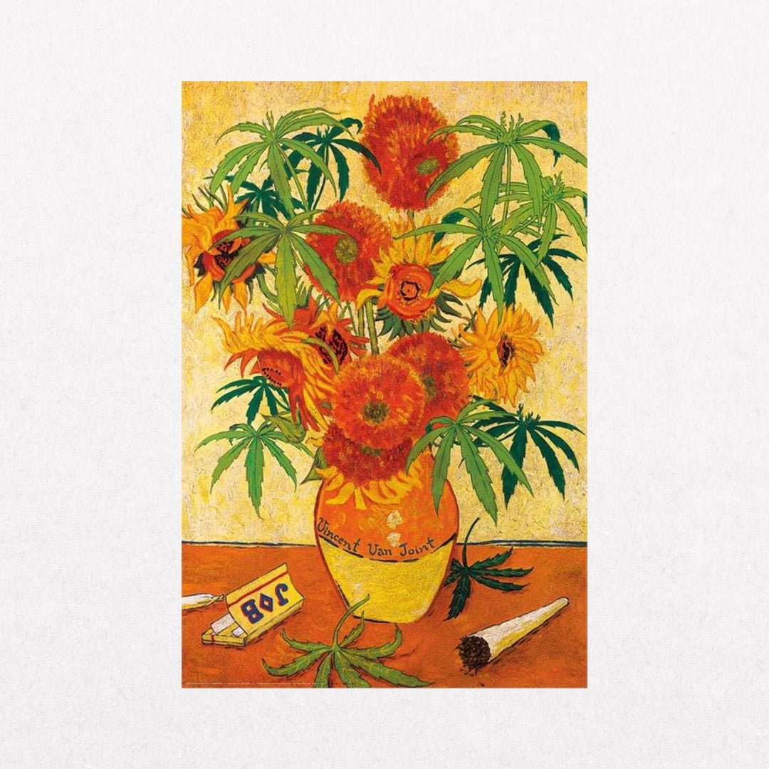 Vincent Van Joint - Sunflowers - el cartel