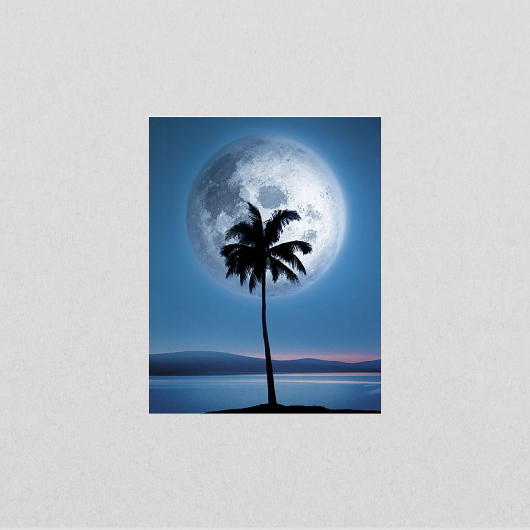 Dreamland - Moonlight Palm Tree (40x50) - El Cartel
