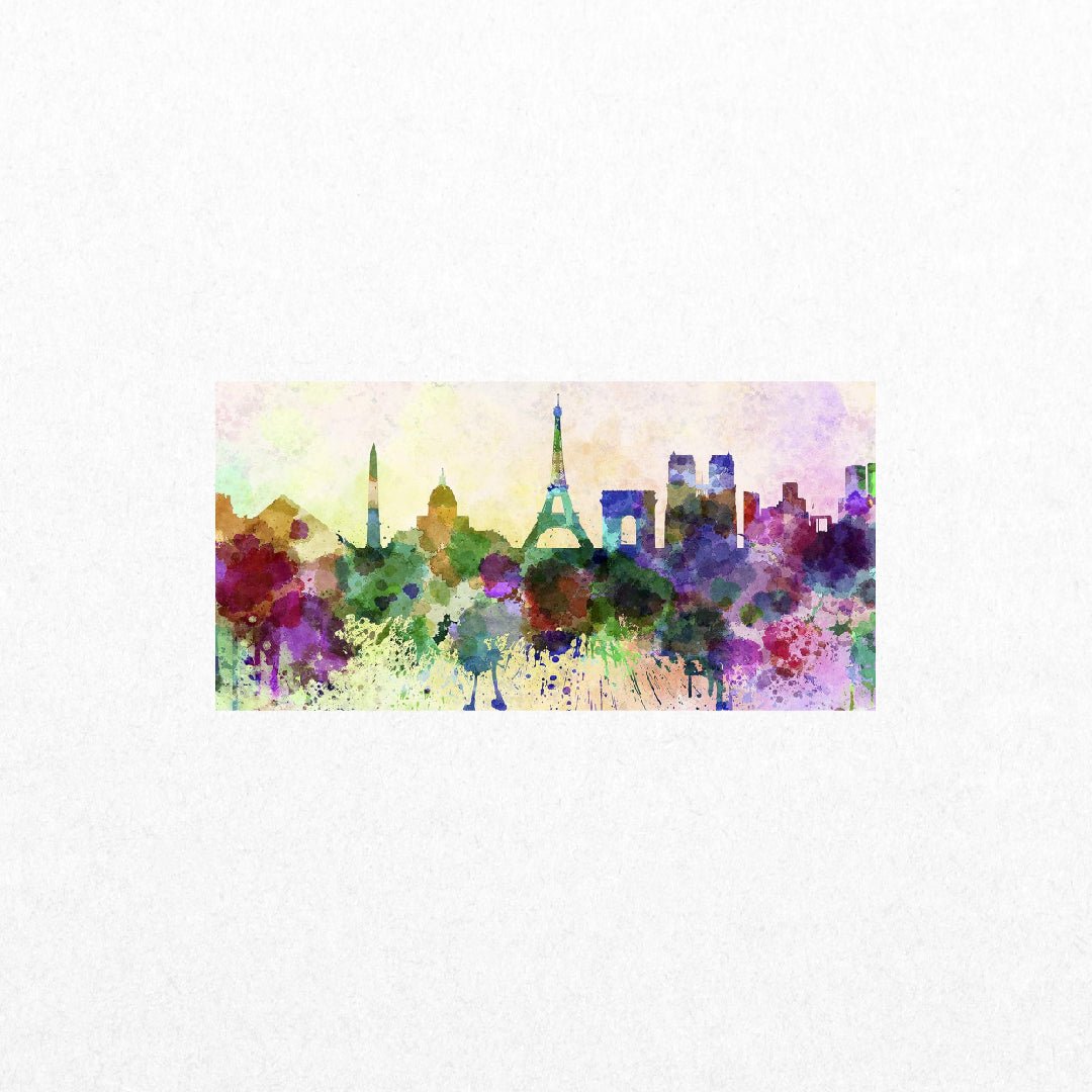 Paris - Skyline in Watercolor - El Cartel