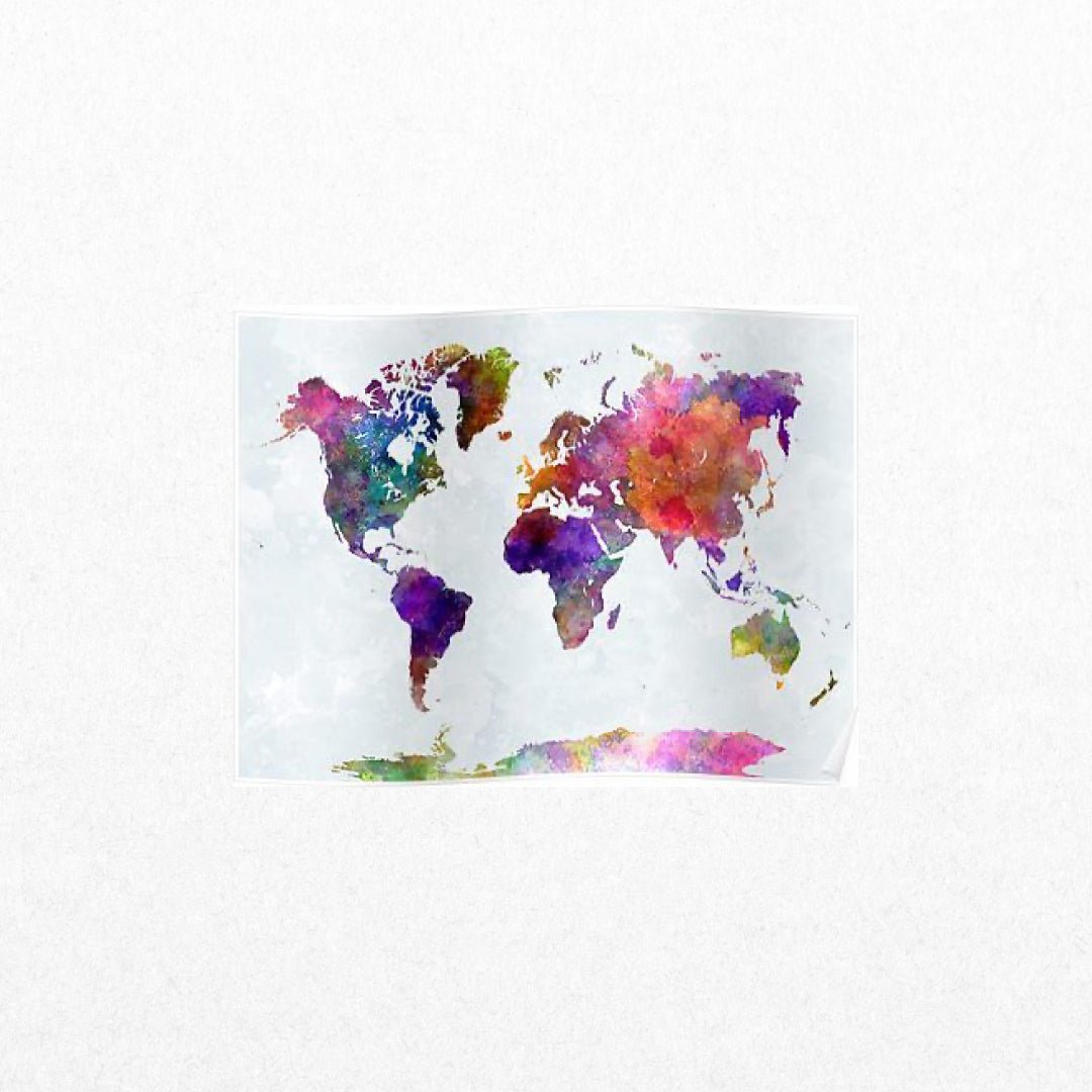 Worldmap - Watercolor - El Cartel