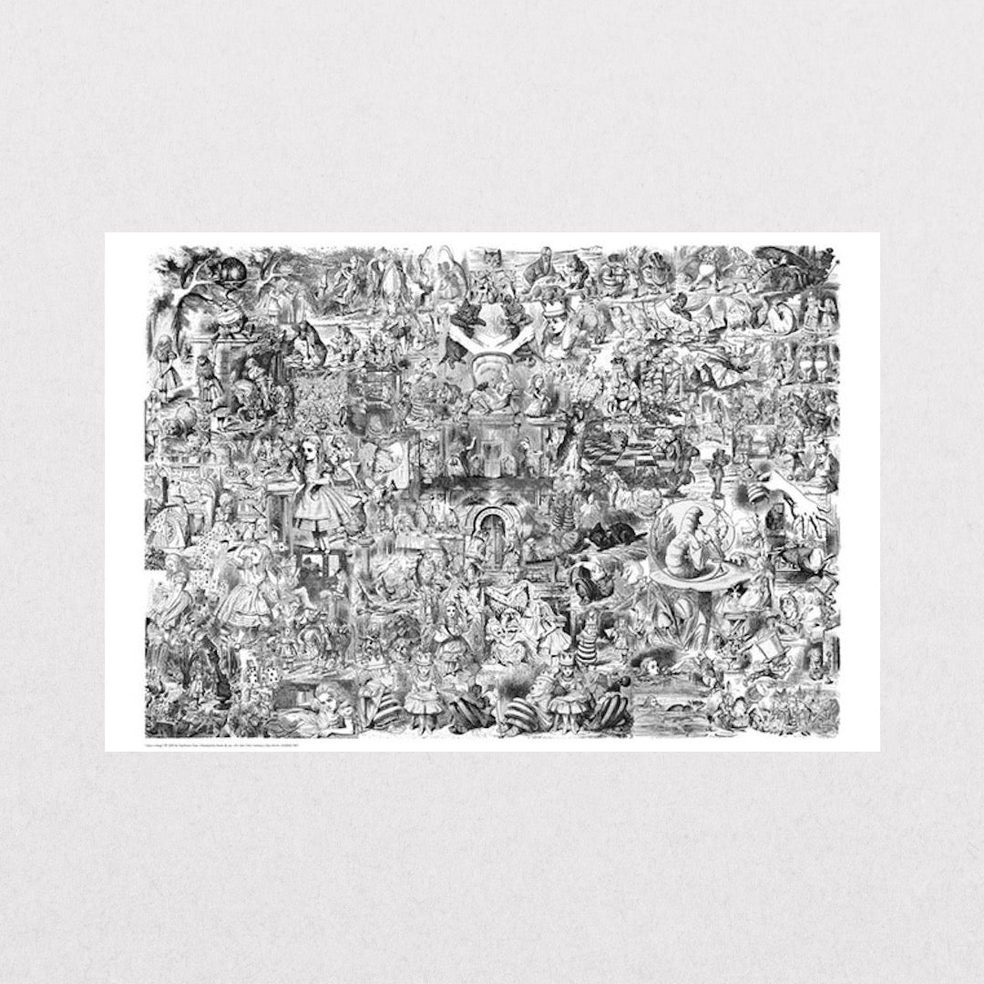 Disney Alice In Wonderland  -  Collage Art