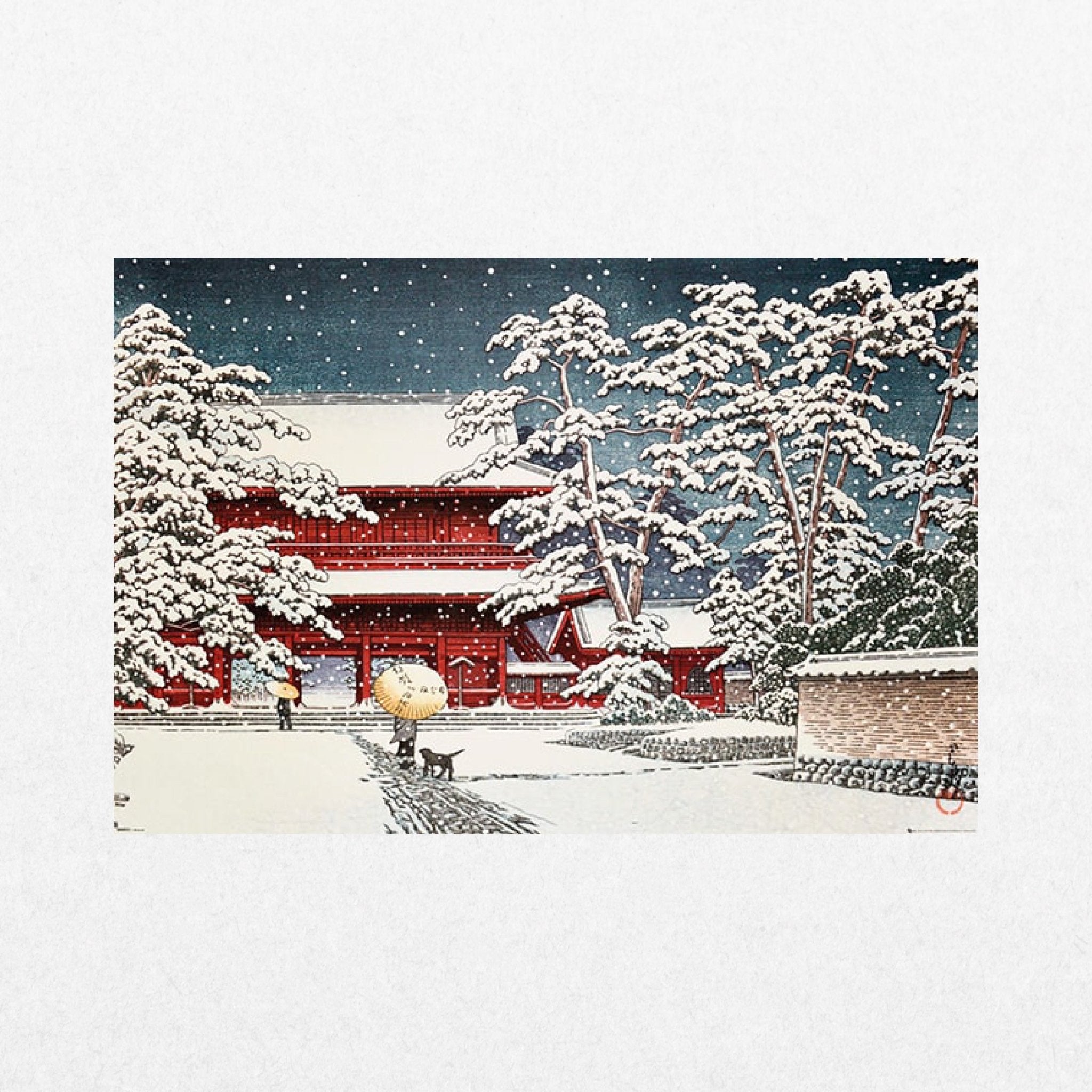 Kawase – Zojoji Temple In The Snow - El Cartel