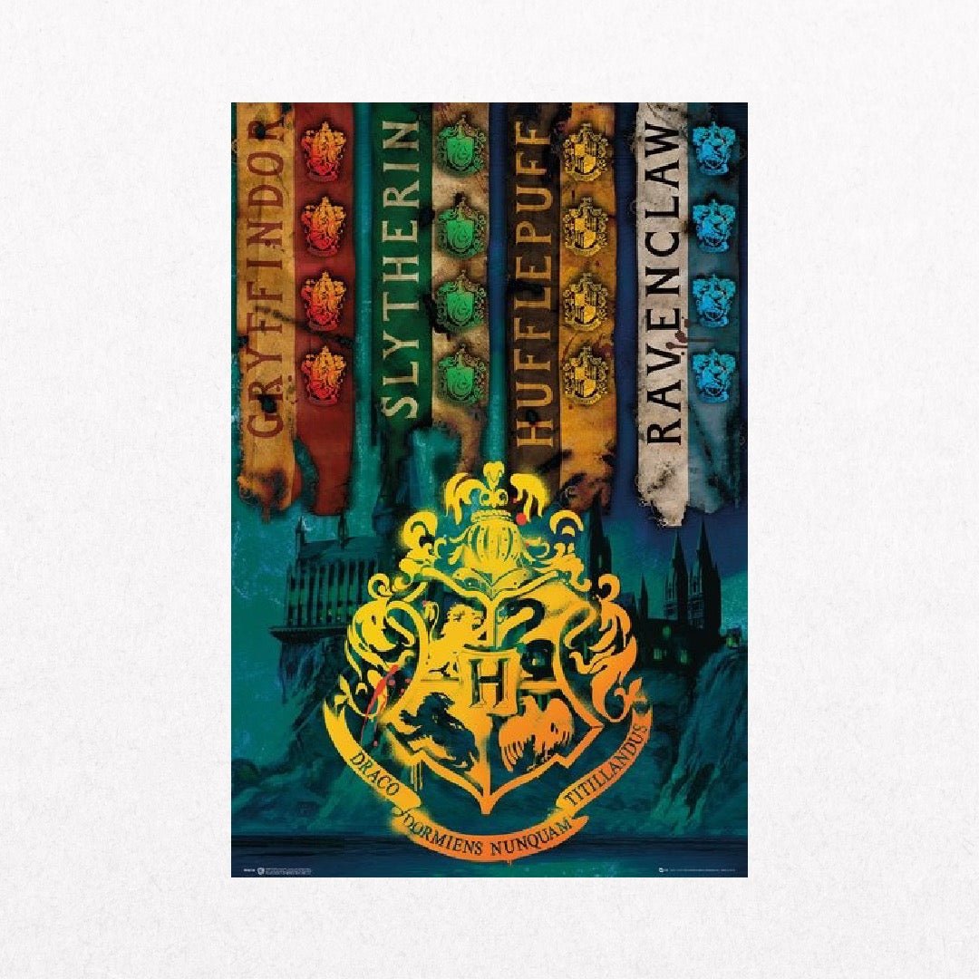 HarryPotter - HouseFlags - el cartel