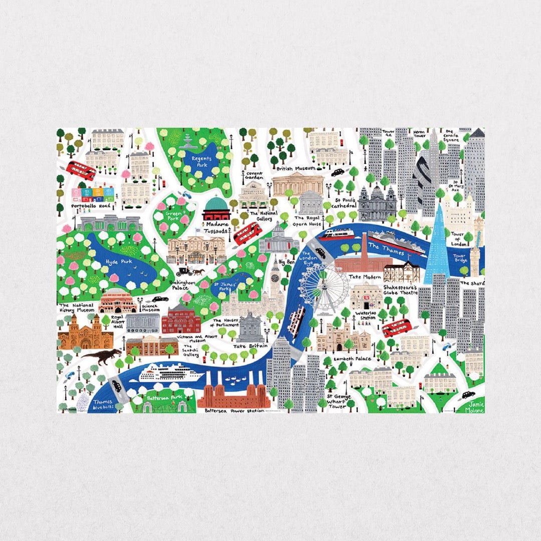 LondonMap - Illustrated - el cartel