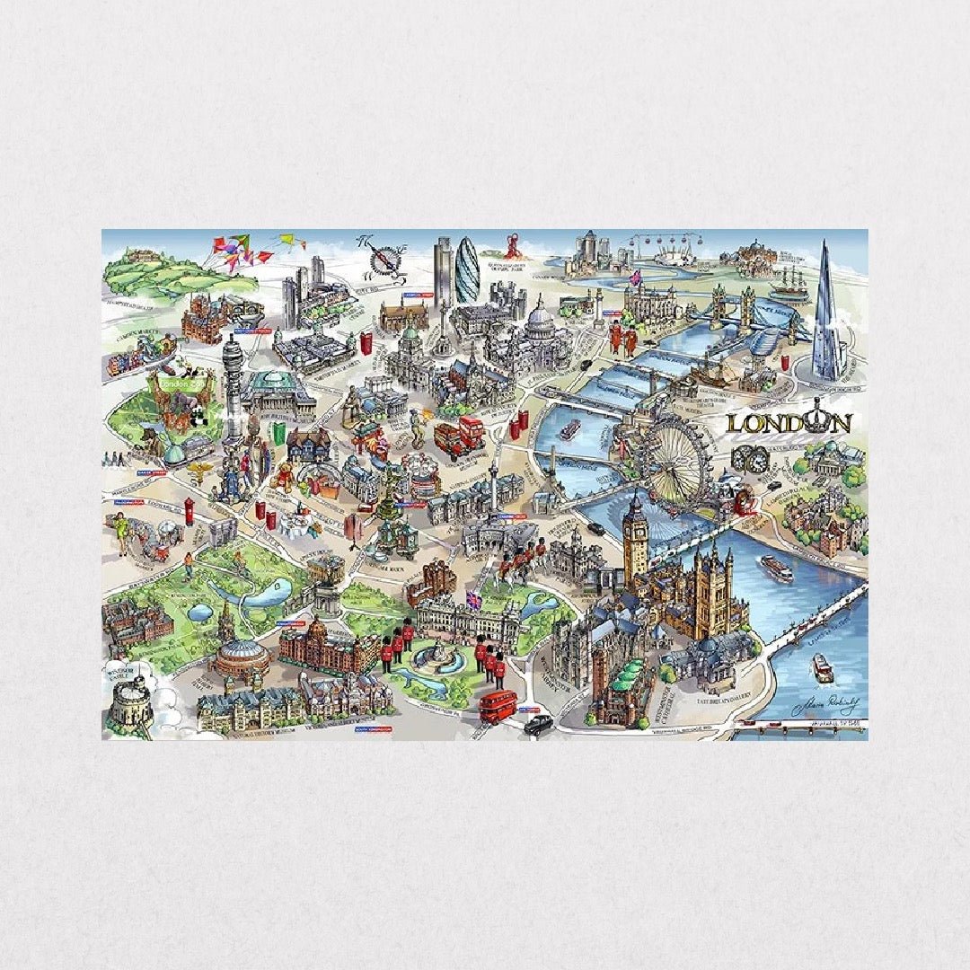 London Map - Illustration - el cartel