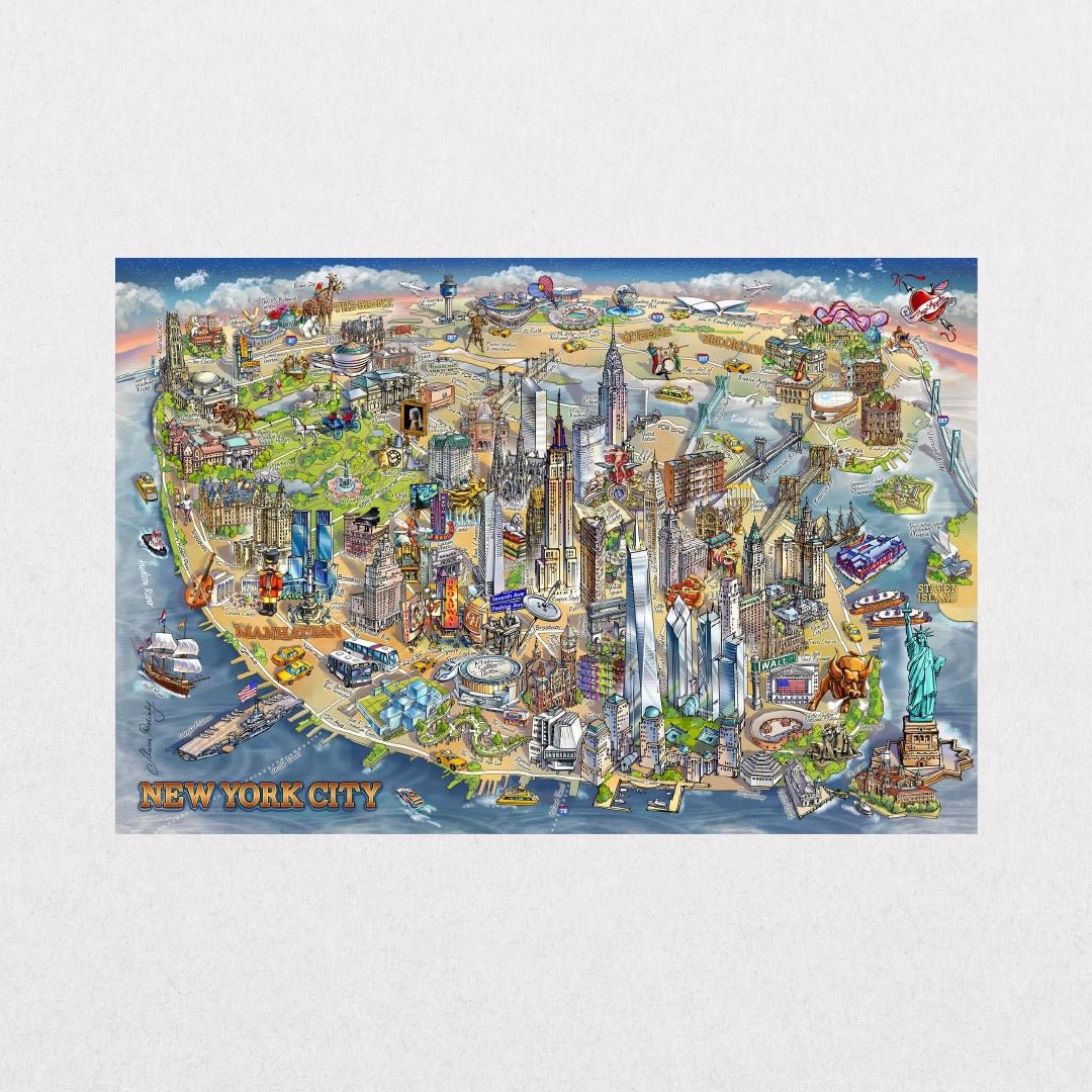 NYC - Map Illustrated - el cartel