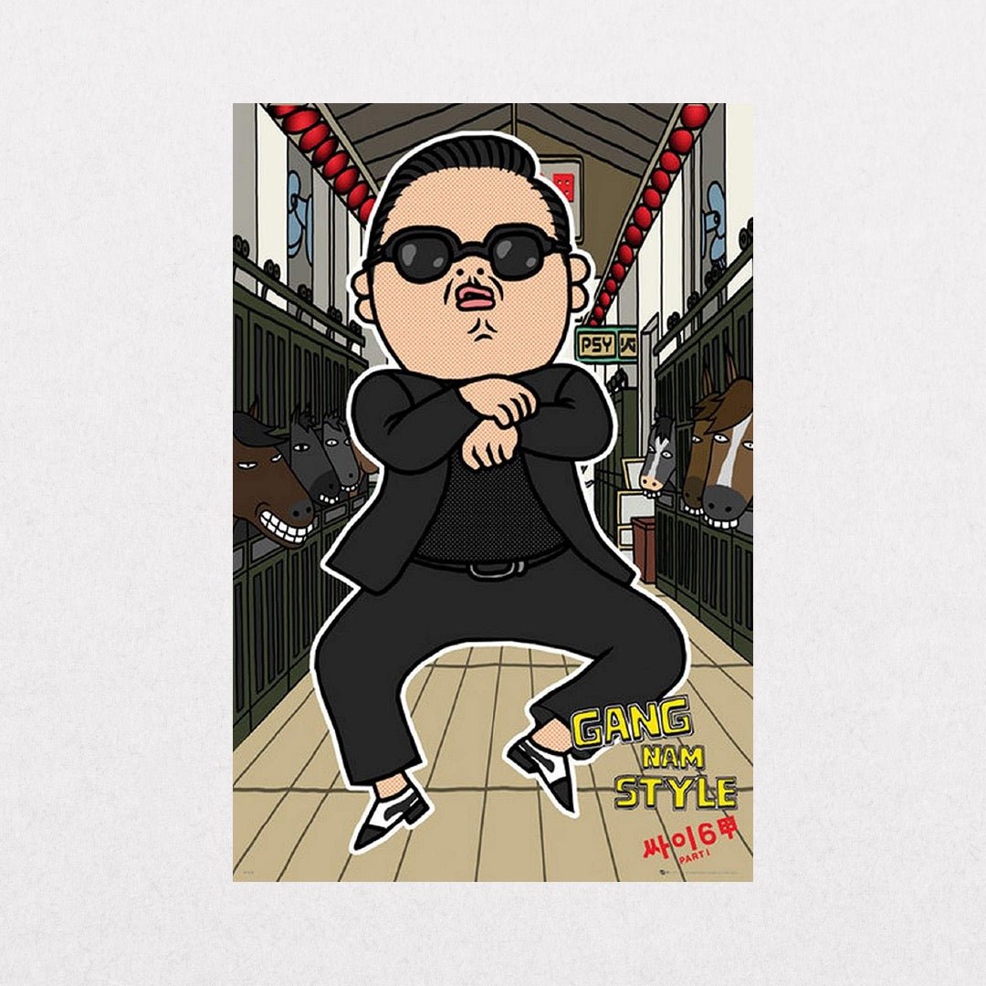 PSY - GangNamStylePopArt - el cartel