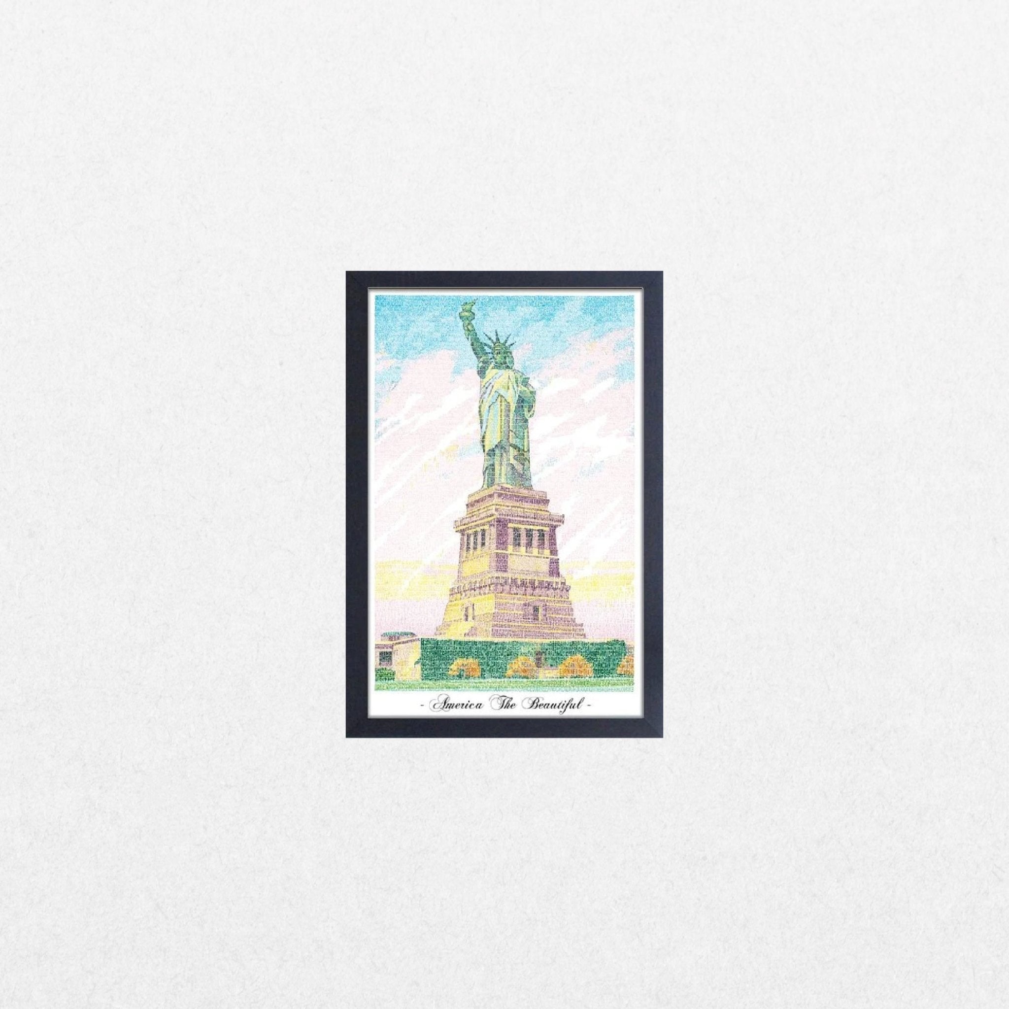 Statue of Liberty - Typographic - El Cartel