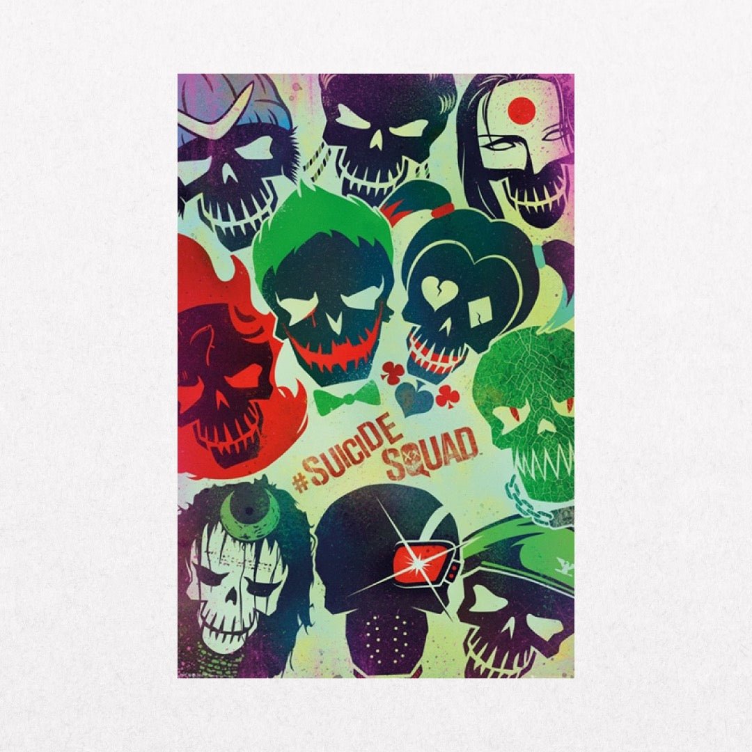 SuicideSquad - Faces - el cartel