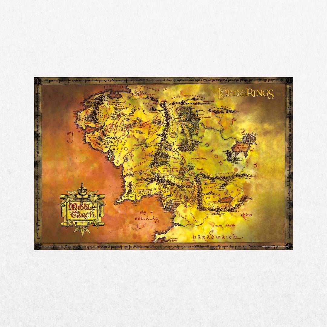 TheLordoftheRings - MiddleEarthMap - el cartel