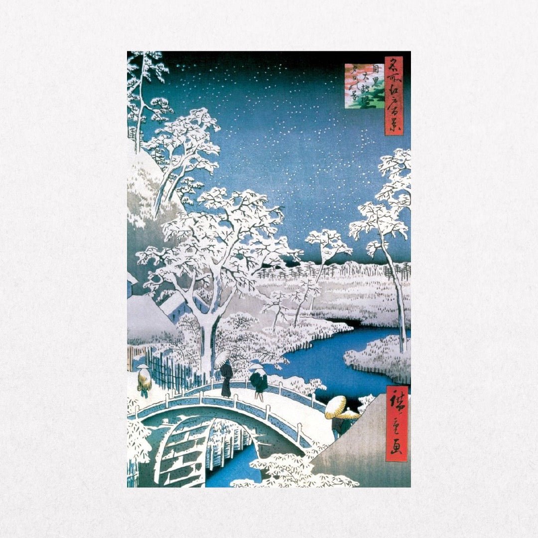 UtagawaHiroshigue - DrumBridgeinSnow - el cartel