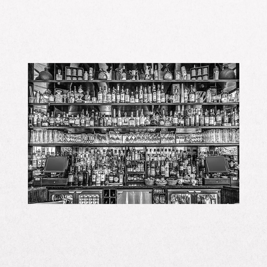 Vintage Bar - Liquor Bottles