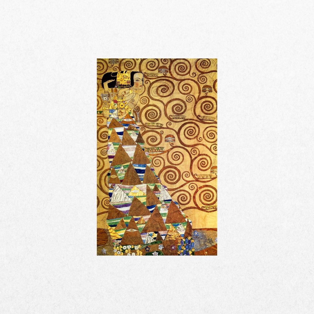 Gustav Klimt - L'attesa, 1907 - El Cartel